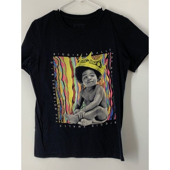 International big black graphic T-shirt biggie smalls notorious big size small 5 - Picture 1 of 6